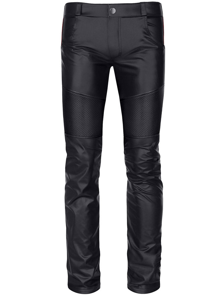 Hose VITALE Wetlook schwarz