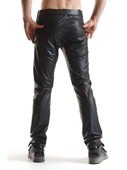 Hose VITTORIO Wetlook schwarz