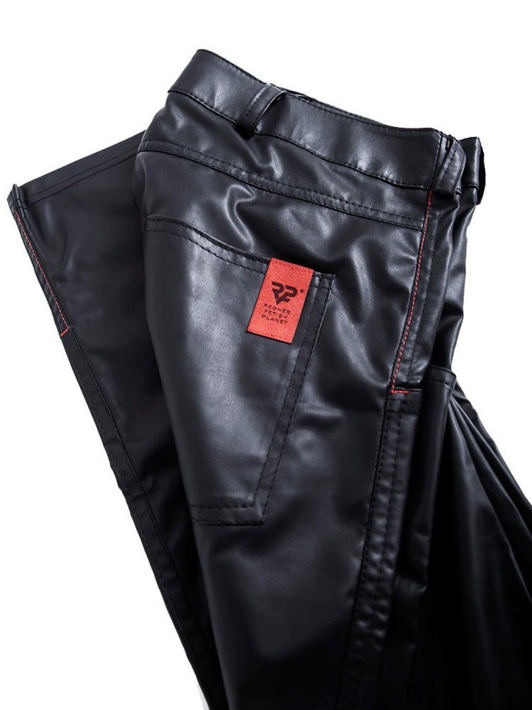Hose VITTORIO Wetlook schwarz