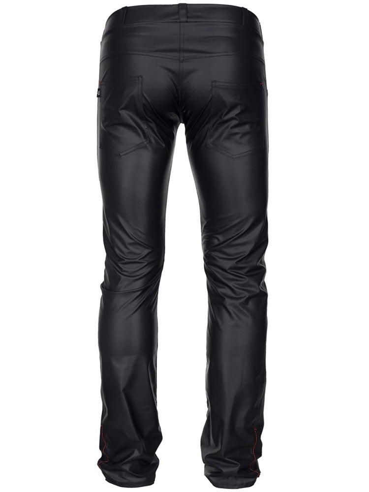 Hose VITTORIO Wetlook schwarz