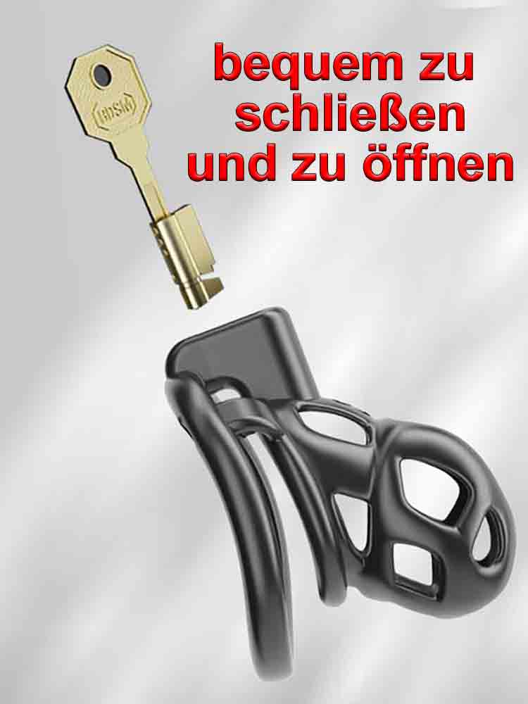 Sevanda Naja-Cobra Keuschheitskäfig XL schwarz