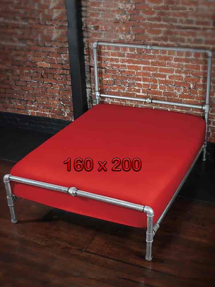 Spannbettlaken Spielwiese ROT 160x200cm