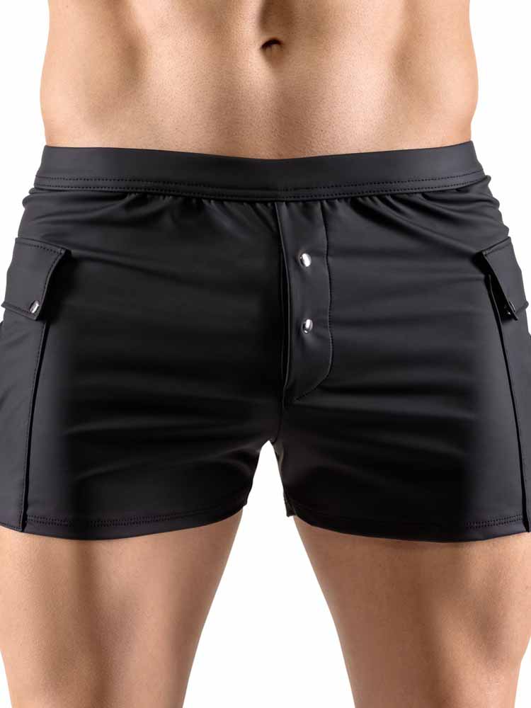 Herren-Short Worker-Style matt - schwarz
