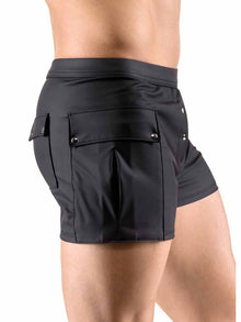 Herren-Short Worker-Style matt - schwarz