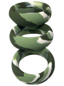 Silikon Cockring marmoriert grün