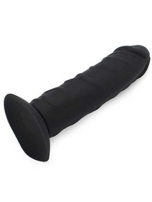 Silikon-Dildo 20cm mit Saugnapf schwarz