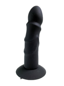 Silikon-Dildo mit Saugnapf schwarz