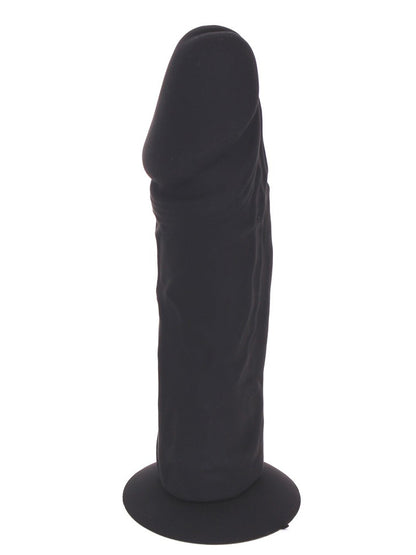 Silikon-Dildo 17cm mit Saugnapf schwarz
