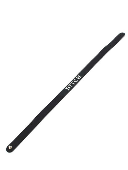 Silikon Halsband schwarz BITCH