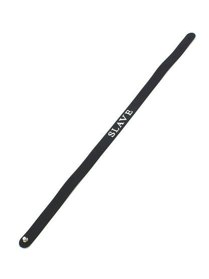 Silikon Halsband schwarz SLAVE
