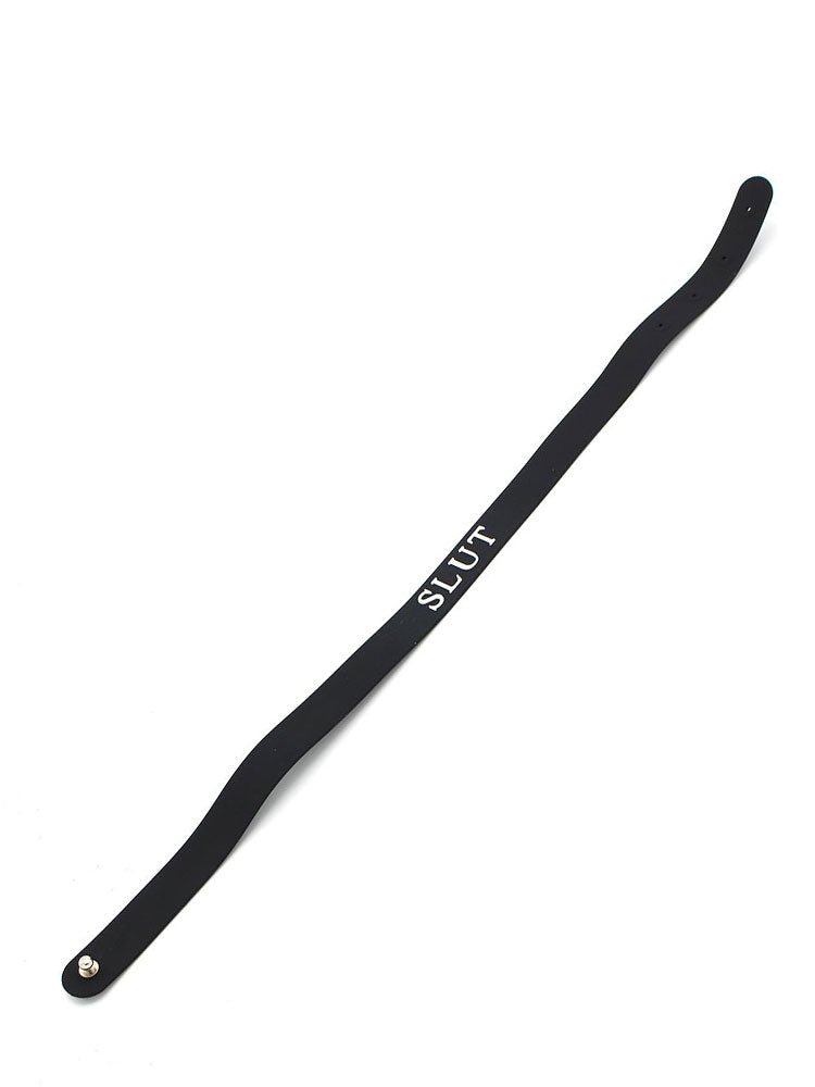 Silikon Halsband schwarz SLUT