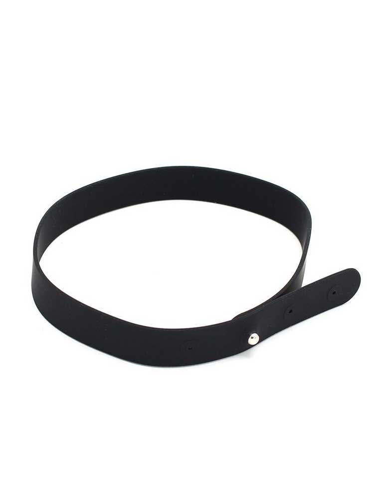 Silikon Halsband schwarz SUBMISSIVE