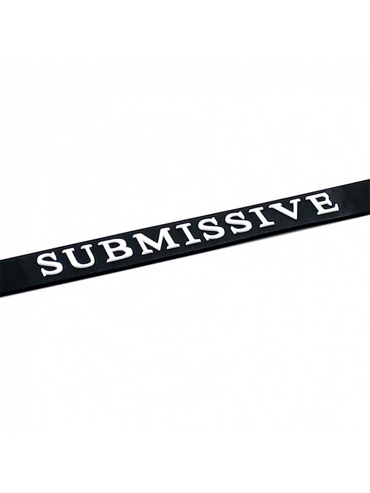 Silikon Halsband schwarz SUBMISSIVE