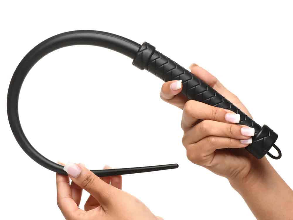 Peitsche VIPER Singletail Silikon 60cm schwarz