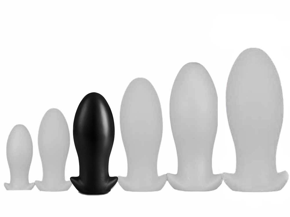 Silikon Plug Bullet Egg LARGE 15 x 6.5cm schwarz