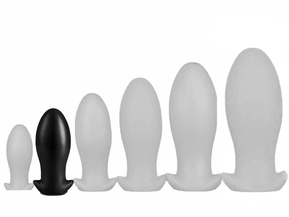Silikon Plug Bullet Egg MEDIUM 12 x 5.5cm schwarz
