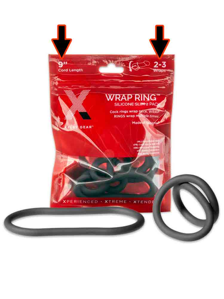 XPLAY Endlos Silikoncockring Wrapring 2x 23cm