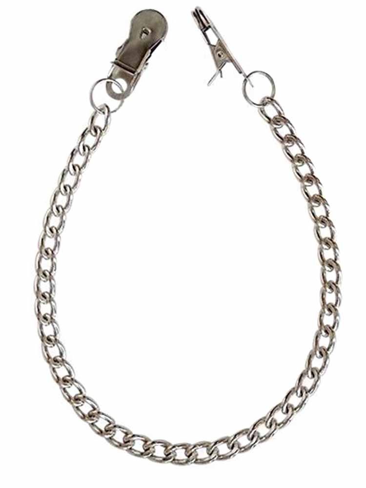Silver Clamps - Brustwarzenklemmen mit Kette SILBER