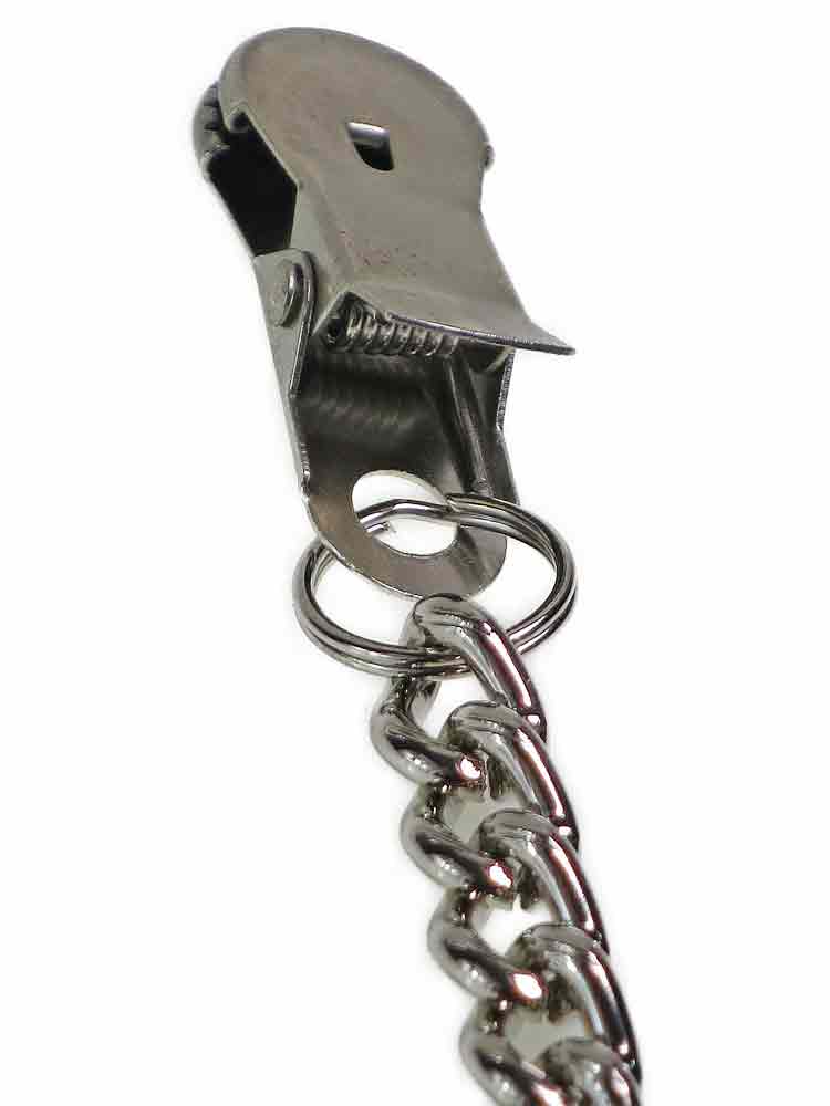 Silver Clamps - Brustwarzenklemmen mit Kette SILBER
