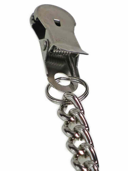 Silver Clamps - Brustwarzenklemmen mit Kette SILBER