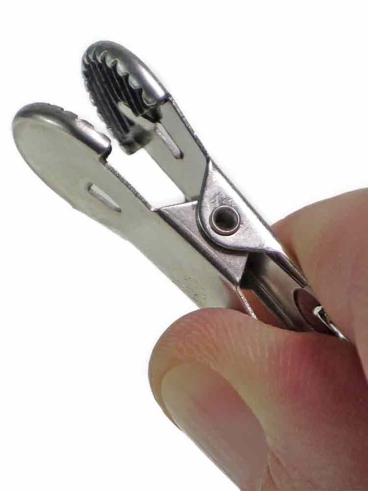 Silver Clamps - Brustwarzenklemmen mit Kette SILBER