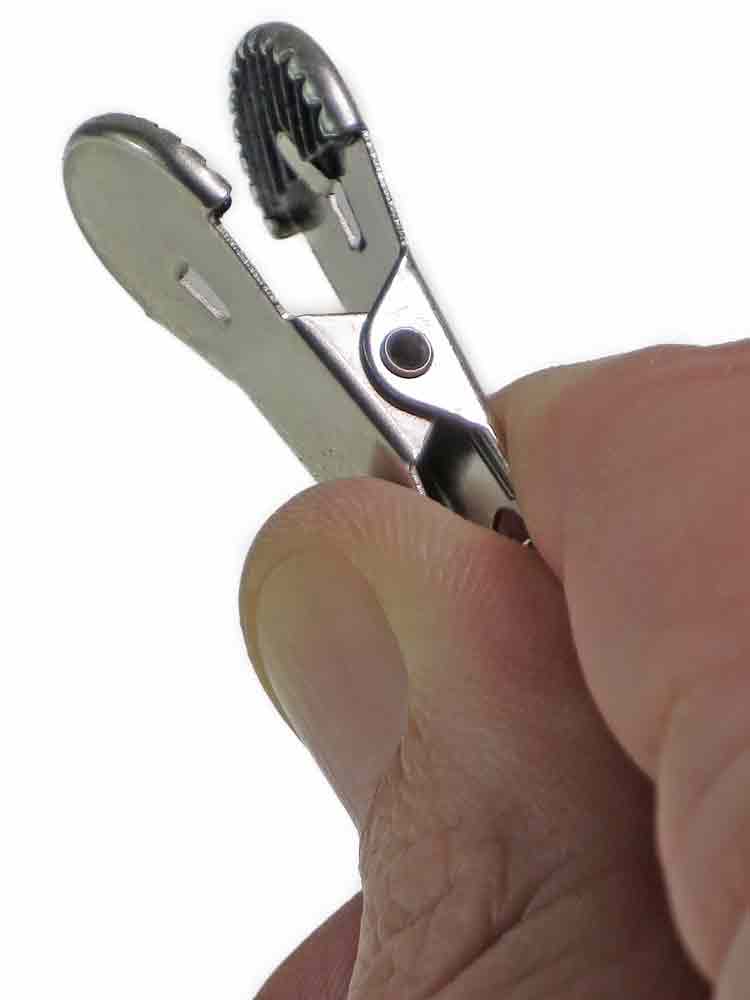 Silver Clamps - Brustwarzenklemmen mit Kette SILBER