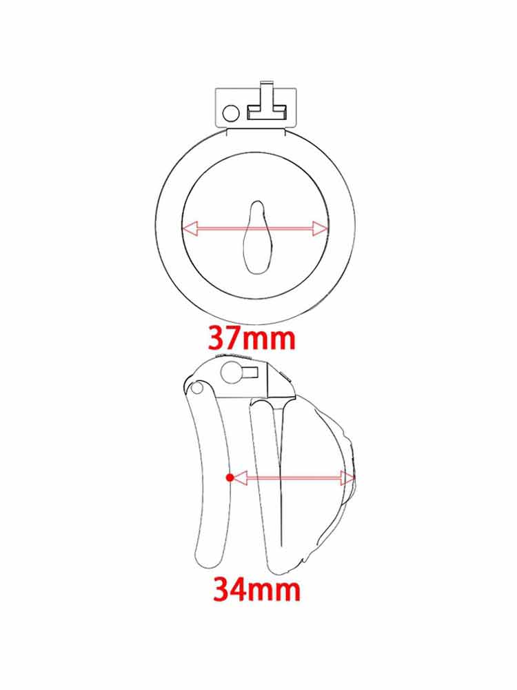 SISSY LABIA Keuschheitskäfig rosa