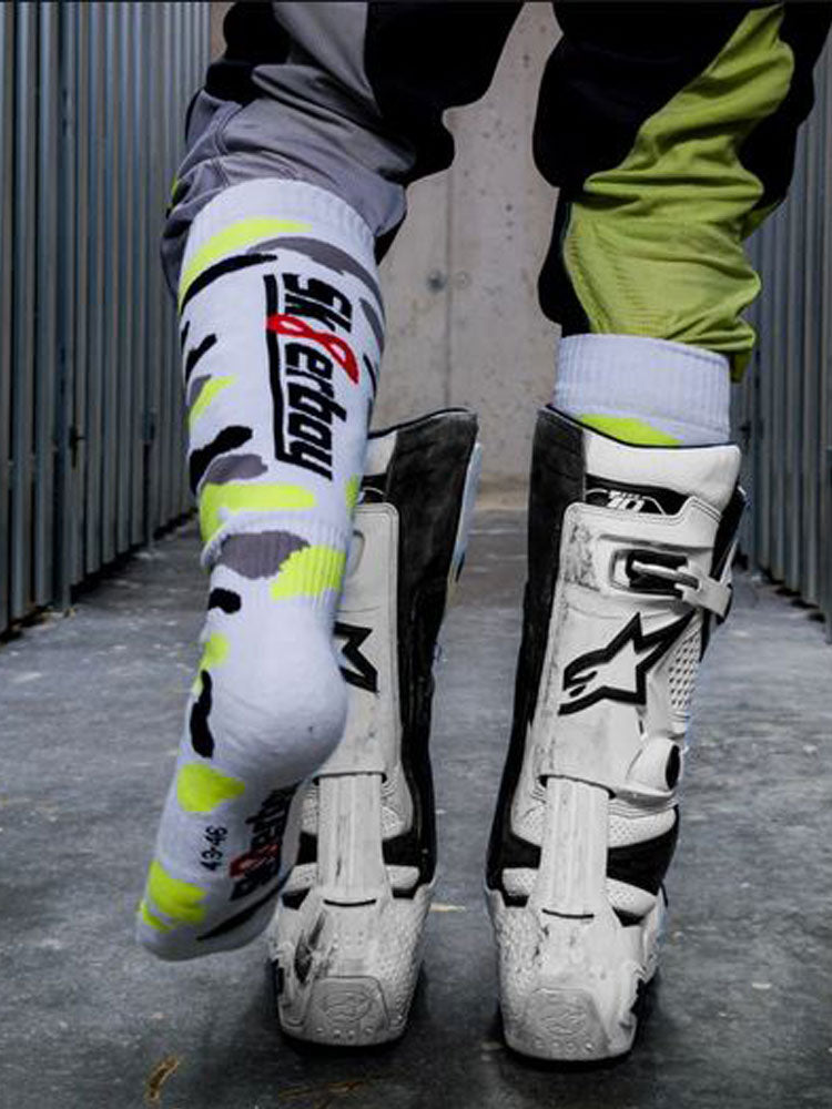 Sk8erboy MX Socks Neongelb Schwarz Grau