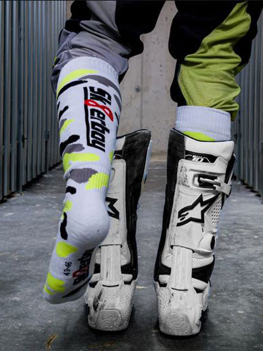 Sk8erboy MX Socks Neongelb Schwarz Grau