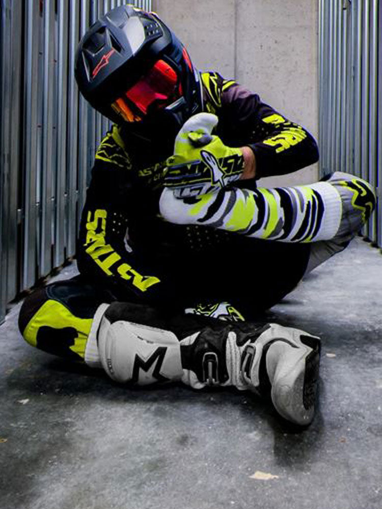 Sk8erboy MX Socks Neongelb Schwarz Grau