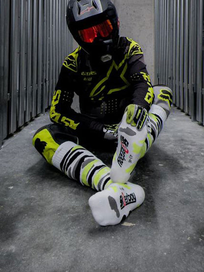 Sk8erboy MX Socks Neongelb Schwarz Grau