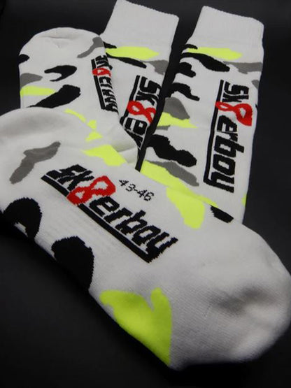 Sk8erboy MX Socks Neongelb Schwarz Grau