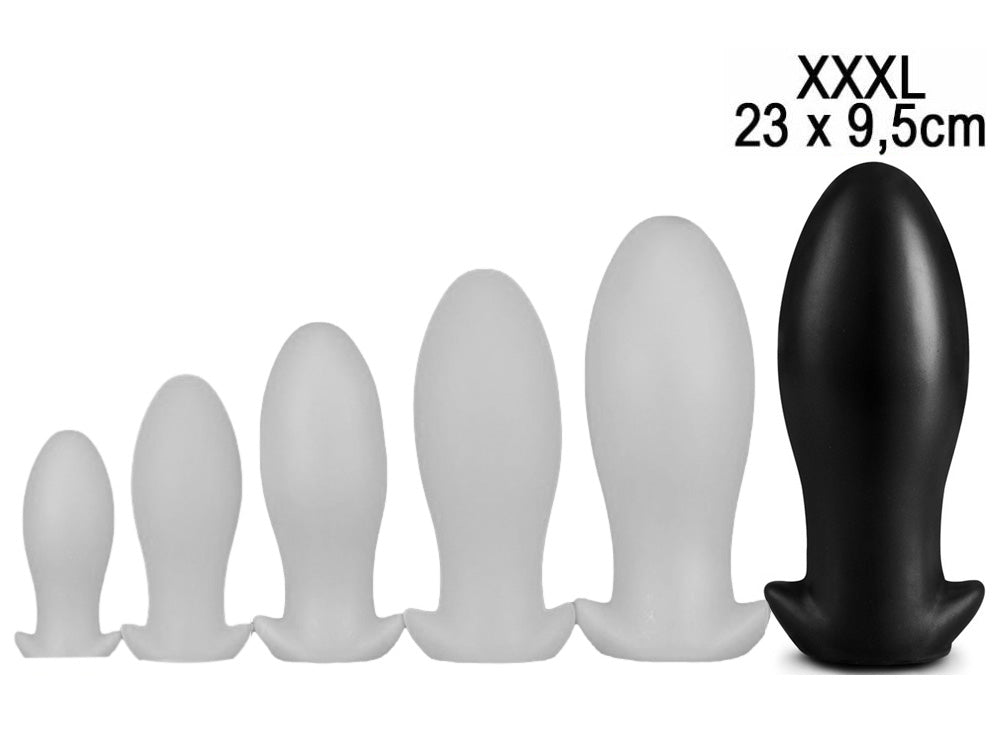 Silikon Plug Bullet Egg 3XLARGE 23 x 9.5cm schwarz