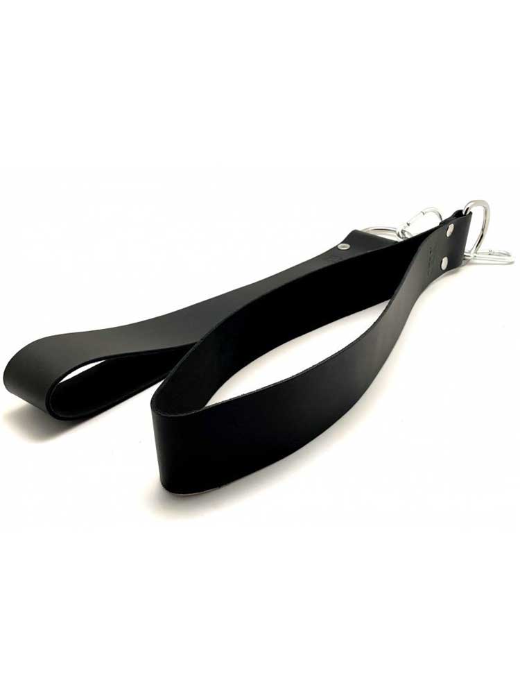 Sling-Beinschlaufen Leder schwarz