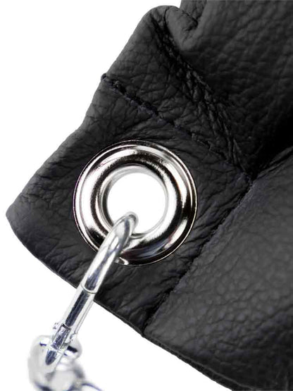 Sling Lederkopfkissen 32x23cm mit Ketten