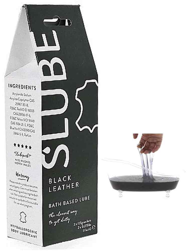 SLUBE Gleitschleim BLACK LEATHER für Wanne und Pool