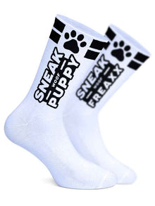 SNEAKFREAXX - WOOF PUPPY weiss-schwarz