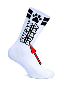 SNEAKFREAXX - WOOF PUPPY weiss-schwarz