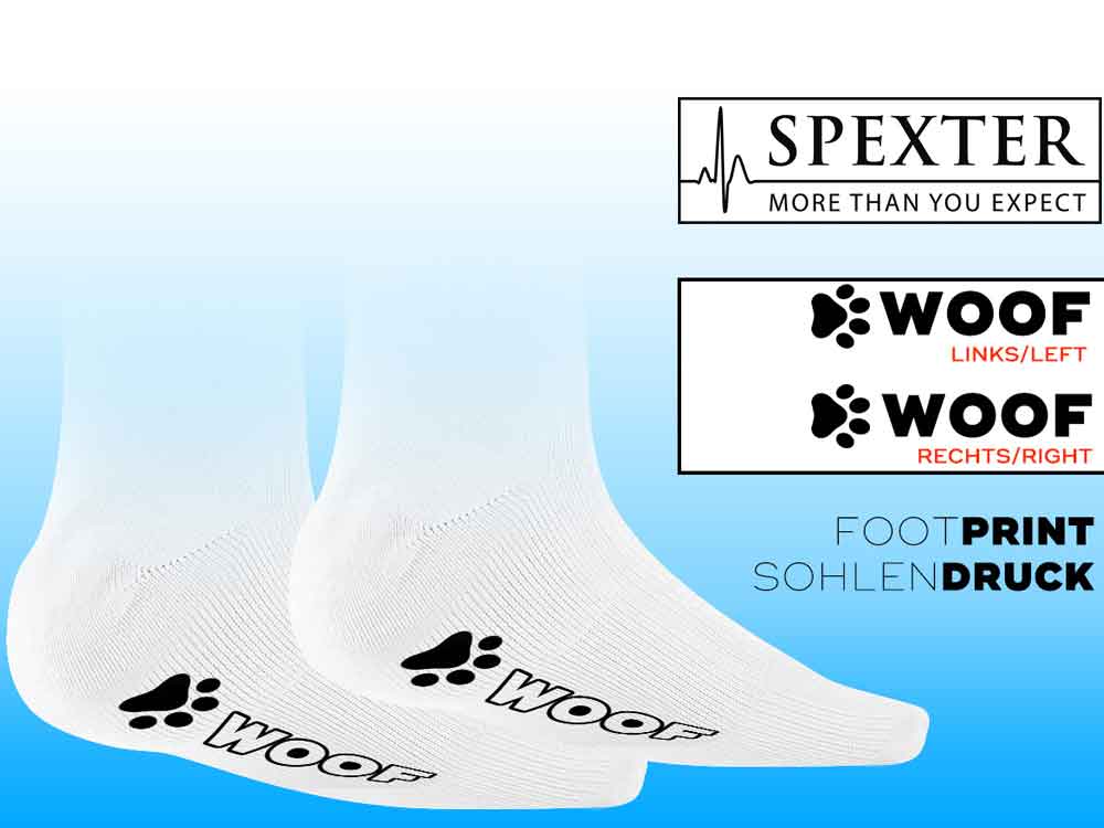 SNEAKFREAXX - WOOF PUPPY weiss-schwarz