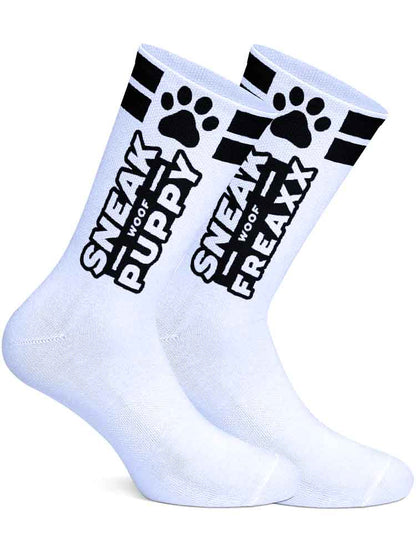 SNEAKFREAXX - WOOF PUPPY weiss-schwarz