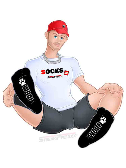 SNEAKFREAXX - WOOF PUPPY schwarz-neongrün