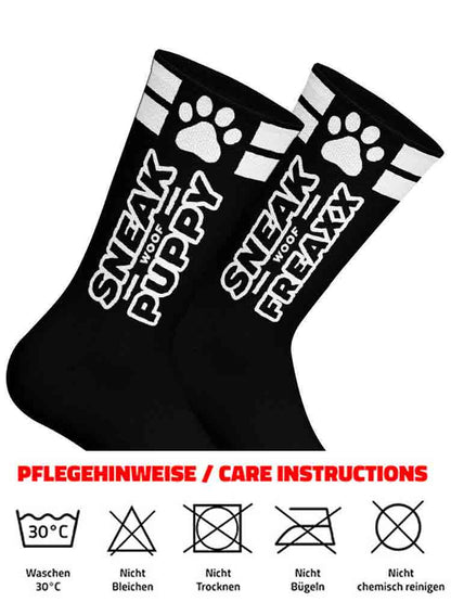SNEAKFREAXX - WOOF PUPPY schwarz-weiss