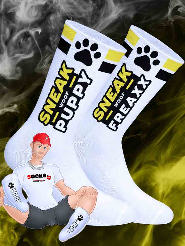 SNEAKFREAXX - WOOF PUPPY gelb