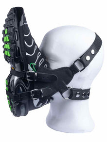 Sniff my Sneaker Ledermaske Kopfharness