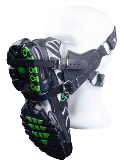 Sniff my Sneaker Ledermaske Kopfharness
