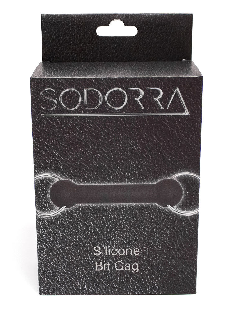 SODORRA Silikon-Knebel Bit-Gag schwarz