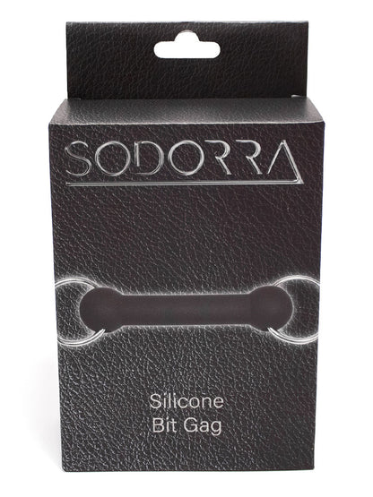 SODORRA Silikon-Knebel Bit-Gag schwarz