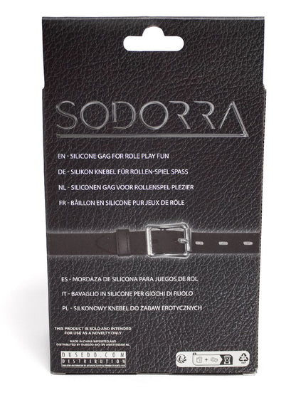 SODORRA Silikon-Knebel Bit-Gag schwarz