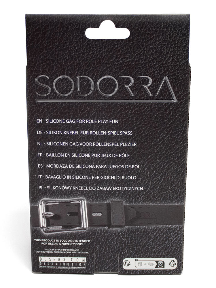 SODORRA Silikon-Knebel Shut Up Ergo Gag schwarz