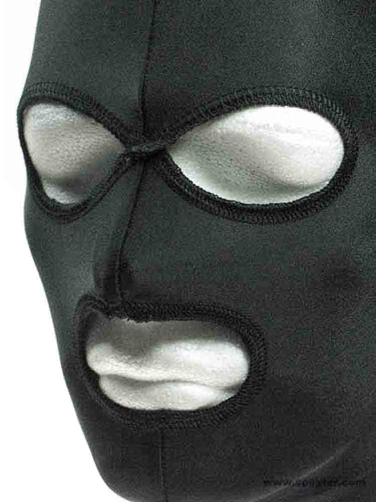 Spandex Maske klassisch schwarz